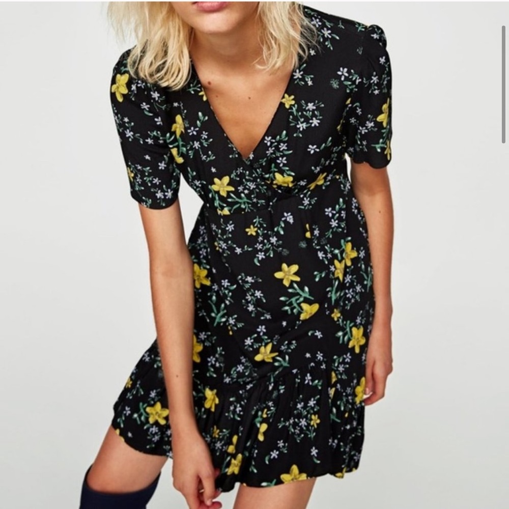 Zara Faux Wrap Dress